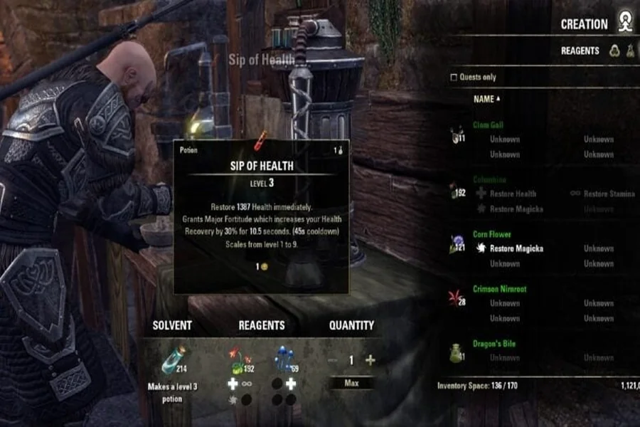 ESO Sip of Health