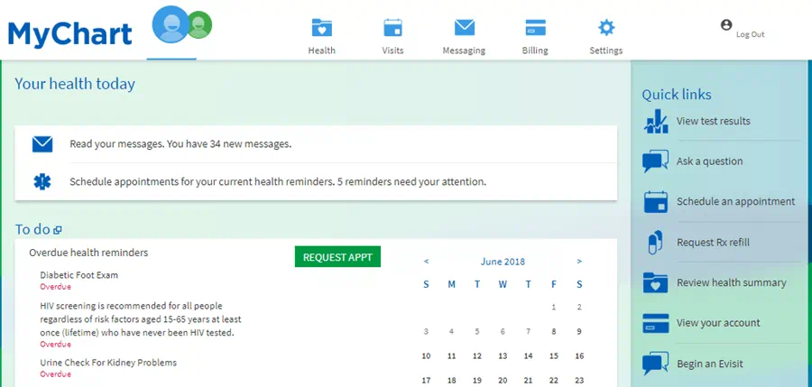 MyChart First Health